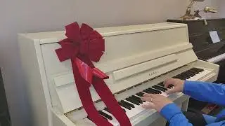 White Kawai Console for sale