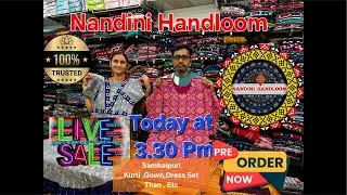 Nandini Handloom Live sale contact no:8917487708,9348110466