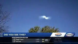 Glowing spiral light seen in New Hampshire; rocket launch likely caused image
