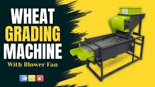 🌾 Wheat Grading Machine with Blower Fan | Automatic Wheat Cleaning & Sorting