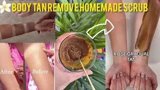 DETAN IN 30 MINS || Remove Sun - Tan Natural Home Remedies .Glowing even skin || homemade Body scrub