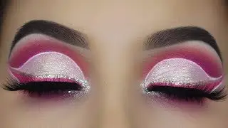 CRYSTAL PINK CUT CREASE + BOLD LIPS VAMPY MAKEUP LOOK