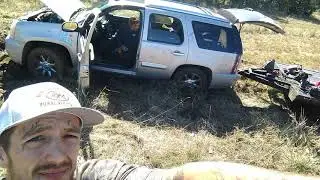 All wheel drive is crap! 2008 GMC Yukon Denali stuck in the mud. #2
