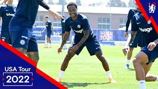 Raheem Sterling's First Chelsea Training Session! 🔵