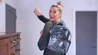 Vorspack Clear Backpack Stadium Approved 12x12x6 for Stadium Water Holders Heavy Duty for Concert
