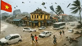 Vietnam Chaos Today! Typhoon Kalmaegi Sweeps Away 450 Cars and 9,000 Homes in Quy Nhon