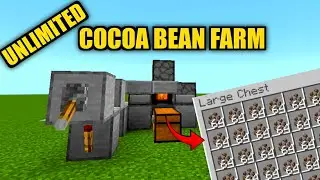 SIMPLE 1.21 AUTOMATIC COCOA BEAN FARM TUTORIAL in Minecraft Bedrock (MCPE/Xbox/PS4/Switch/Windows10)