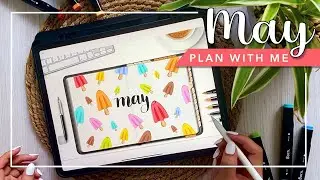PLAN WITH ME // Digital Bullet Journal Set Up May 2023
