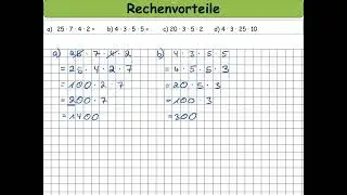 Rechenvorteile
