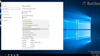 Configure Date, Time and Time Zone settings in Server 2016.