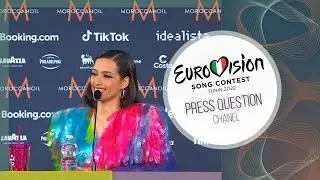 PRESS QUESTION ► Chanel (Spain Eurovision 2022)