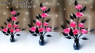 how to make a beautiful flower for home decoration / how to make flower at home easy
