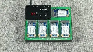 MAIWO K3015MSATA mSATA SSD Duplicator 1:4 clone docking station