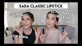 SADA by Cathy Sharon Classic Lipstick Velvet Passion Matte & Satin Seduction Review Swatch | SHE&CAT