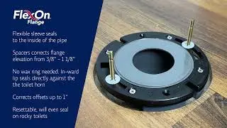 Flexon Flange, the best solution for new toilet installation and flange repairs