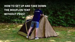 How to Set Up and Take Down the Mouflon Tent without pegs? | CanvasCamp