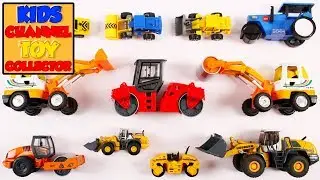 Road Roller & Wheel Loader For Kids | Construction Vehicles For Children | Toys For Babies ChIldrens