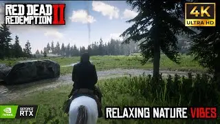 RDR 2 Relaxing Peaceful Walk Across the Map | 4k Ultra Max Graphics