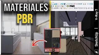 Cómo crear MATERIALES  REALISTAS PBR en SketchUp + V-Ray