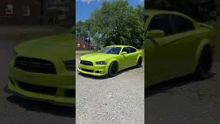 Sublime green Widebody 2012 Dodge Charger 7 Gen #widebody #sublimegreen #dodge