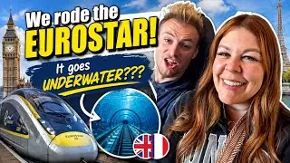 Riding the EUROSTAR train from London to Paris!