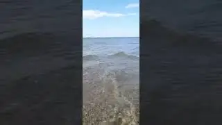 Doğa görüntüsü ile dinlendirici deniz güneş dalga sesi