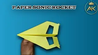  How to Make a EASY Paper Plane Paper Sonic Rocket
