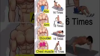 full body part workout 💪chest,arms, shoulder, abs #shorts #youtubeshorts #viral