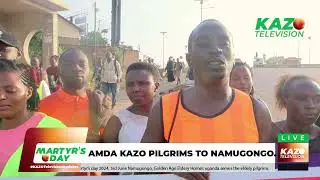 AMDA Kazo Pilgrims send a message in regards to the Uganda Martyr's