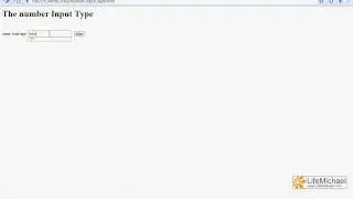 The HTML 5 number Input Type
