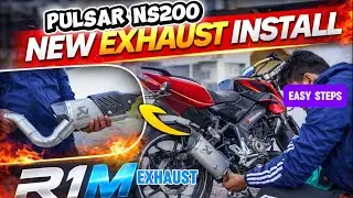 Pulsar ns200 exhaust modification || R1M exhaust || pulsar rs200/as200 exhaust modification 
