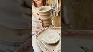 How fast can I throw? 2 mins..I&rsquo;m impressed 🤣 #pottery #mwah