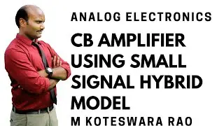 1.5 CB amplifier for small signal hybrid model