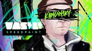 Painting VASILI KANDINSKY Speedpaint Celebrities Artist series By Banshee Art