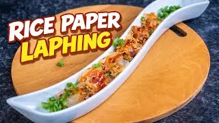Spicy Homemade Rice Paper Laphing 😋| घर पर बनी चटपटी राइस पेपर लाफिंग 