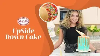 UPSIDE DOWN ICE CREAM CONE CAKE | Cake decorating with McCalls | Baking with Elisha