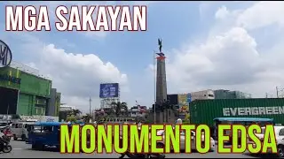 Mga SAKAYAN sa EDSA MONUMENTO ng BUS JEEPNEYS AT UV EXPRESS
