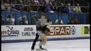 Natalia Mishkutenok-Artur Dmitriev SP 1992 World Figure Skating Championships