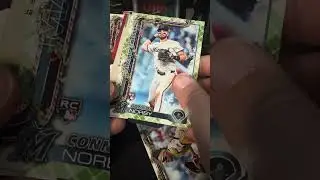 Opening baseball cards