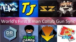 #Multi Game Gun Sync - Battle Sirens (RIOT Remix) - The World First 8 Man Collab