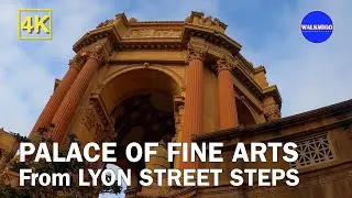 Walking to the Palace of Fine Arts from Lyon Street Steps | Walking Tour | San Francisco | 4K