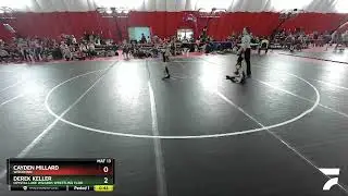 59 Lbs Cons. Round 2 - Derek Keller, Crystal Lake Wizards Wrestling Club Vs Cayden Millard, Wiscon