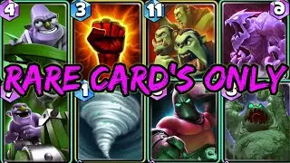 Castle Crush - Using Only Rare Card's! - Castle Crush Rare Gameplay