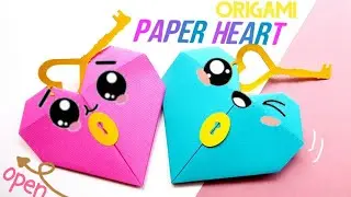 DIY摺紙愛心卡片【刻在我心底的名字】paper heart  origamiハートの作り方how to make a heart