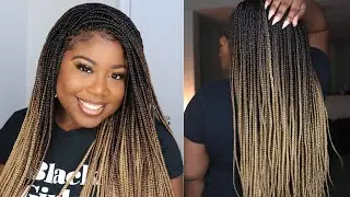 MOST REALISTIC BOX BRAID WIG EVERRR!! | Ombre Box Braid Pamela Wig from Neat and Sleek