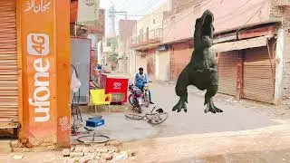 Trex dinosaur attack jurassic world evolution #dinosaurcartoon #jurassicworld #viralvideo 