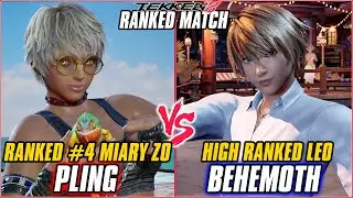 TEKKEN 8 ▰ PLING (#4 Ranked Miary Zo) vs BEHEMOTH (Leo) ▰ T8 HIGH LEVEL GAMEPLAY