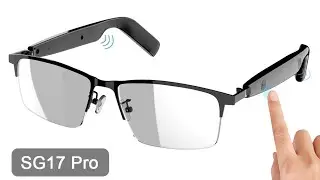 Smart glasses with Bluetooth earphone Call & Music Headset Open Ear Headphone SG17 Pro