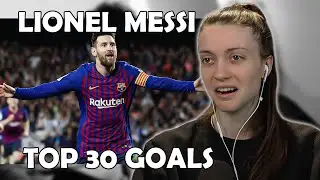 Soccer Player First Time Watching Lionel Messi&rsquo;s Top 30 Goals | UNREAL
