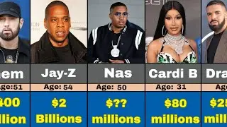 Top 70 Richest Rapper In The World 2024 / Net Worth comparison
